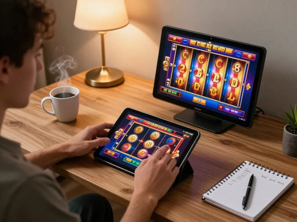 Engage with luckyindex while playing interactive slot games at home using a tablet.