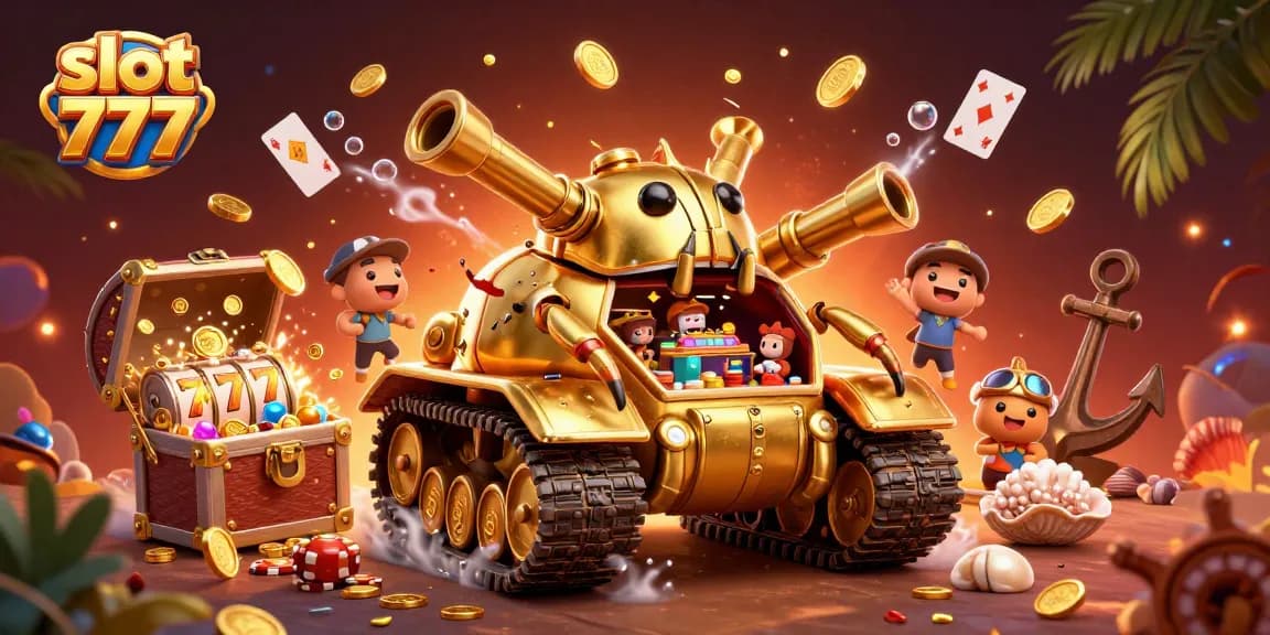 Engage with slot 777 and experience a thrilling 3D casino adventure filled with gold and excitement.