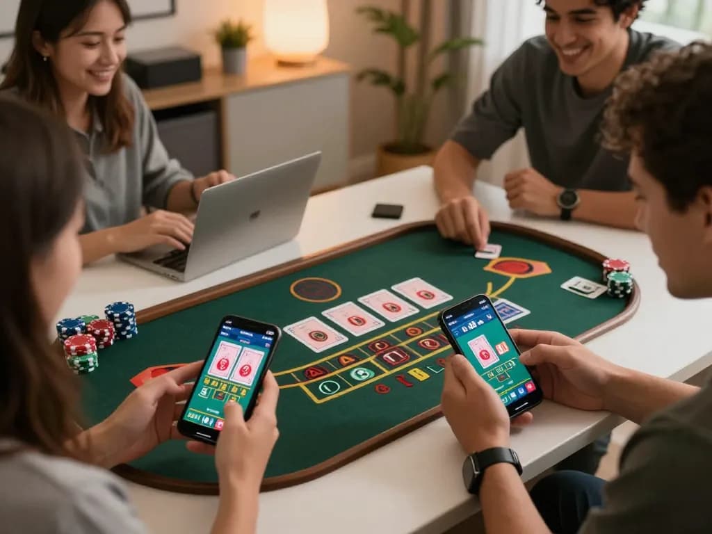 Players enjoy a thrilling baccarat game on GG88 mobile app, emphasizing user-friendly interface and excitement.