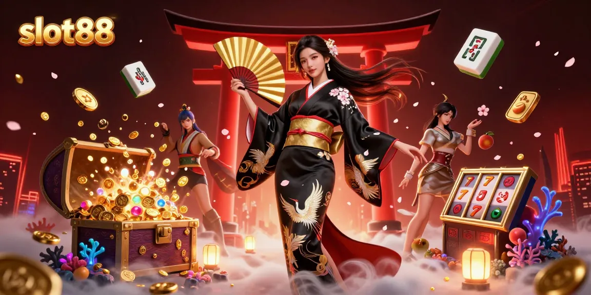 Rasakan sensasi permainan slot88 dengan visual yang cerah dan elemen kasino yang dinamis.
