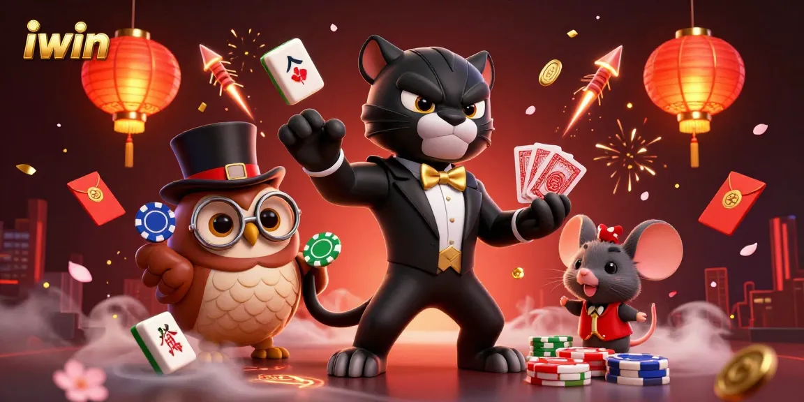 Experience game mastery at iwin with vibrant characters and dynamic casino elements.