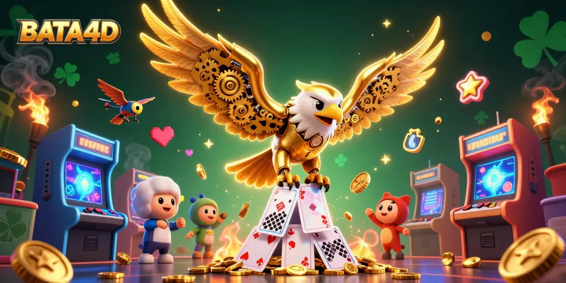 BATA4D menawarkan hiburan online yang penuh warna dengan burung elang emas cybernetic dan kartu permainan holografis.