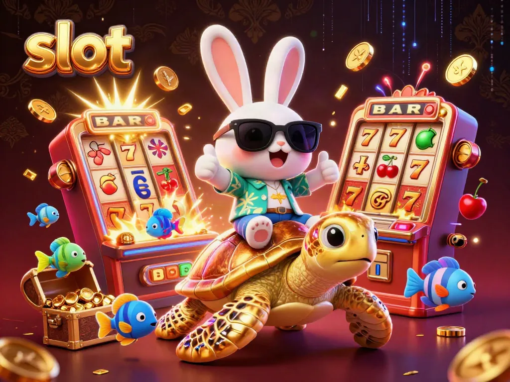 Spin through exciting slot adventures with the lucky rabbit and golden sea turtle!