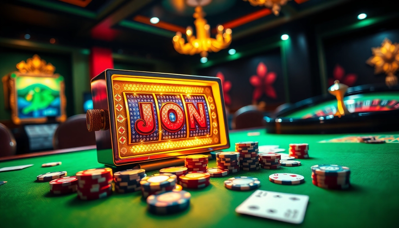 Experience thrilling gameplay at IDN slot with vibrant casino graphics and winning potential.