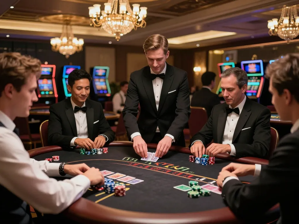 CasinoAtlas reveals a thrilling blackjack session in a luxurious casino, highlighting strategy and excitement.