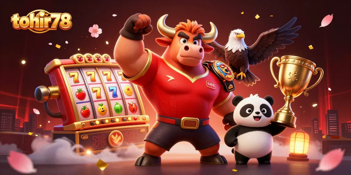 Menangkan jackpot di tohir78 dengan karakter kartun 3D menarik dan elemen kasino yang mengelilingi mereka.