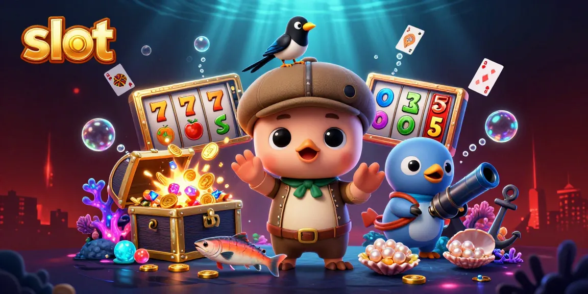 Jelajahi slot dengan karakter lucu dalam ilustrasi 3D, menampilkan jackpot dan simbol buah yang menggemaskan.