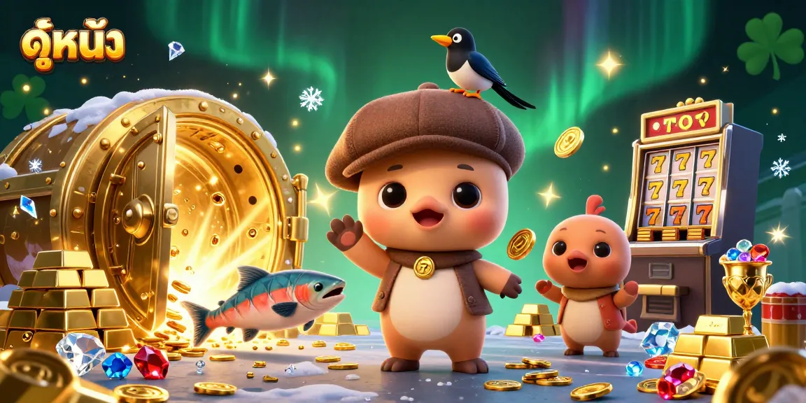 Enjoy exciting ดูหนัง experiences with vibrant casino elements in this rich 3D scene.