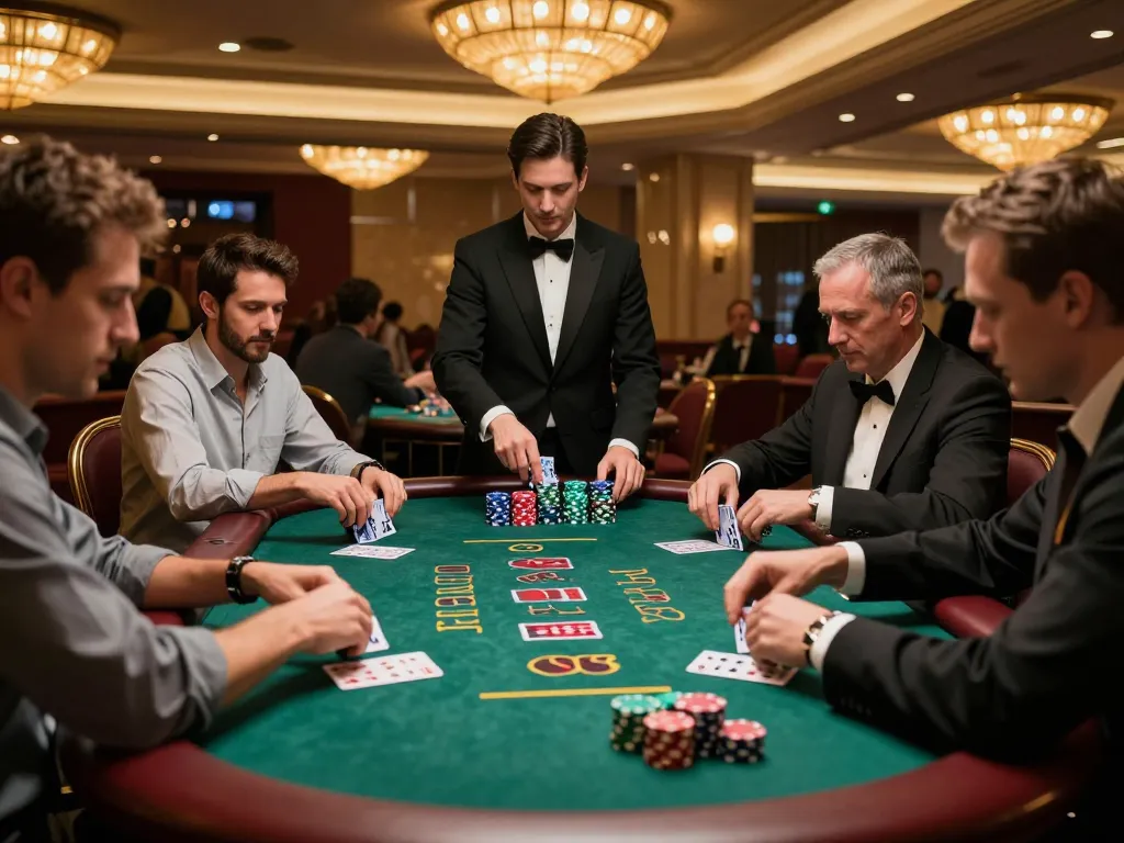 Experience thrilling blackjack gameplay at Open 88, where players engage in strategic bets and excitement unfolds.