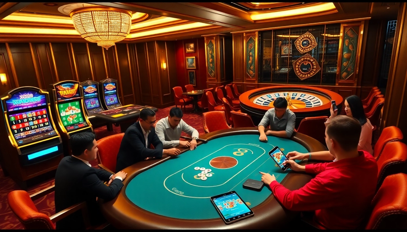 Experience thrilling gameplay at xx88.promo with vibrant slot machines and an upscale casino atmosphere.