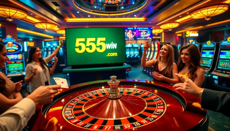 Experience thrilling gameplay at 555win com with an exciting casino atmosphere featuring roulette and poker.
