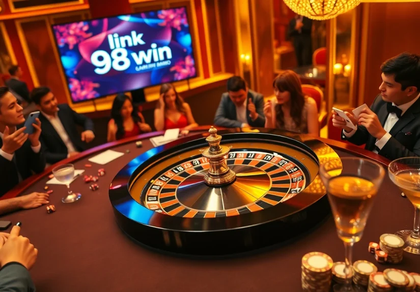 Experience the thrill of winning at link 98win in a luxurious casino setting.