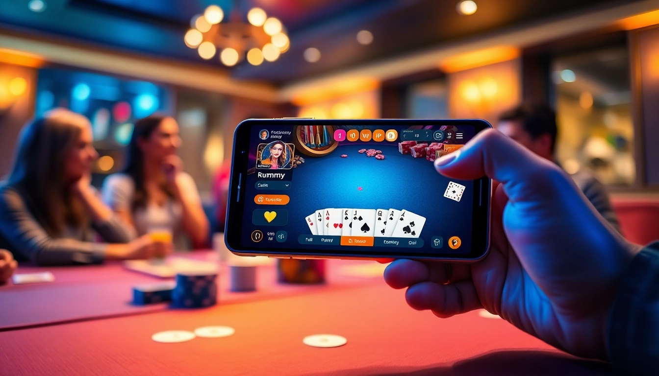 Engaging scene showing Yono VIP app on a smartphone with exciting card games.