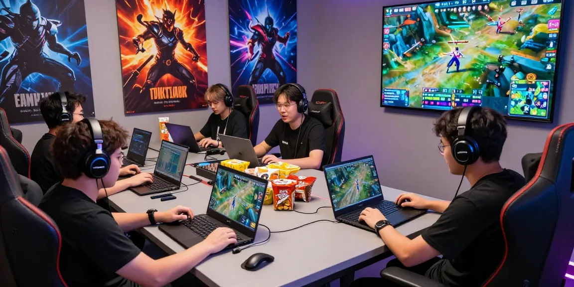 Engaged members playing games online at Mahajitu platform, showcasing vibrant gaming atmosphere.